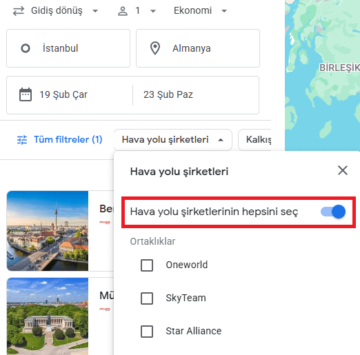 Google Flights ile Alternatif Havalimanlarını Keşfedin