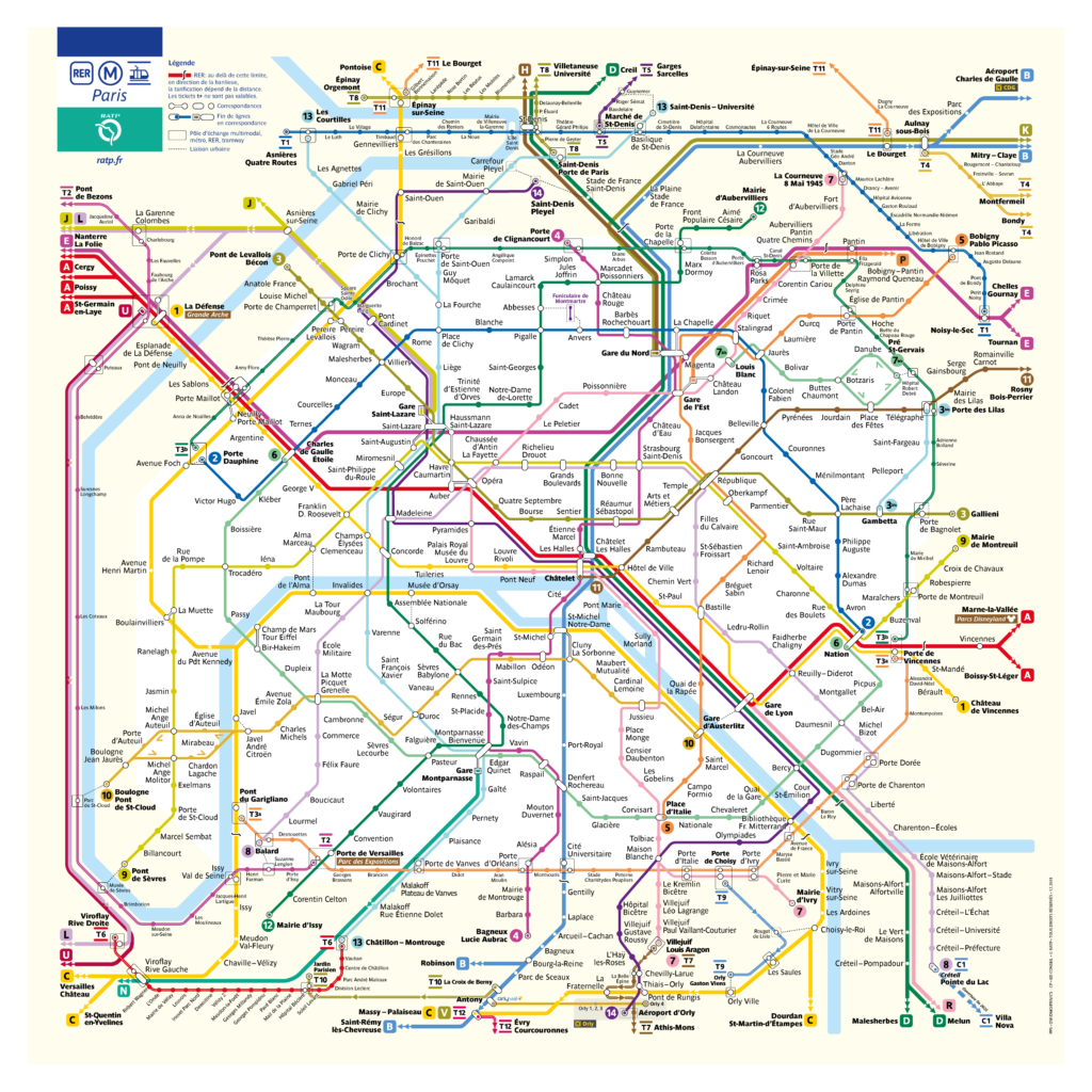 Paris Metro Haritası